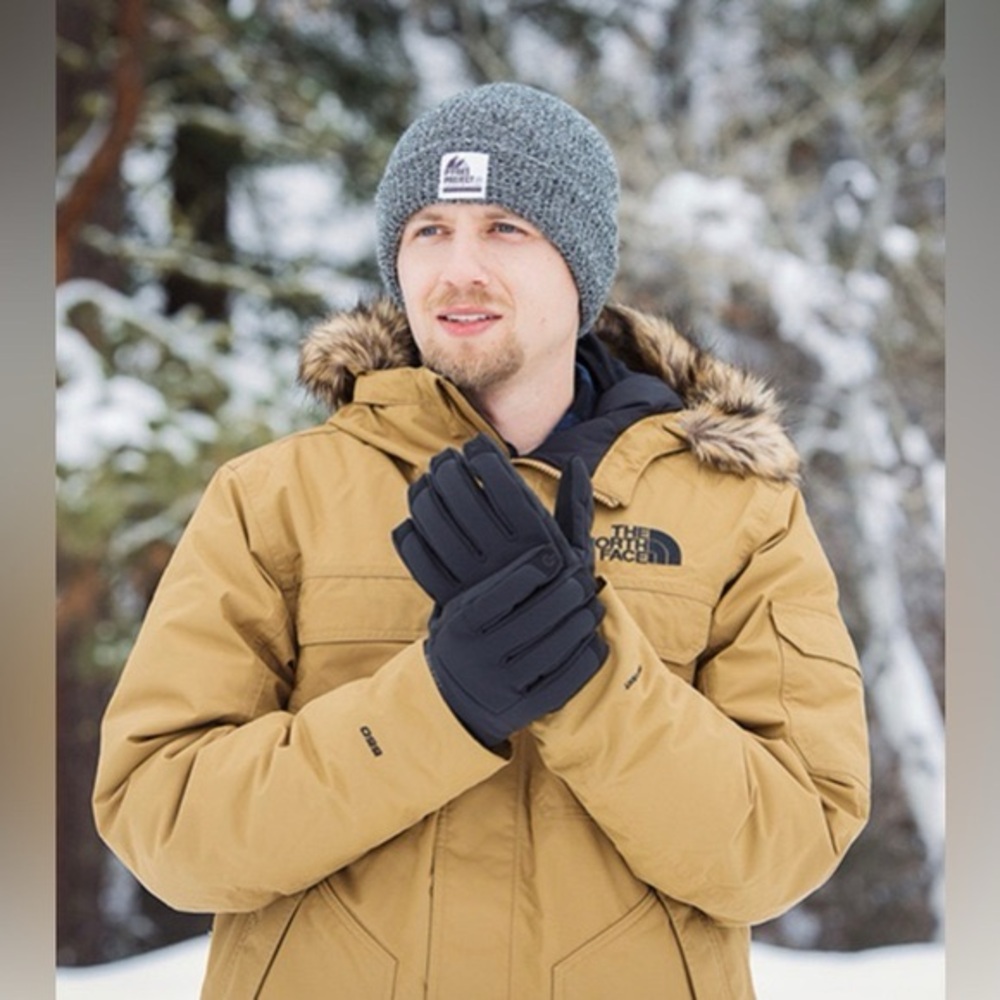 The North Face Camel Jacket with Fur Trim